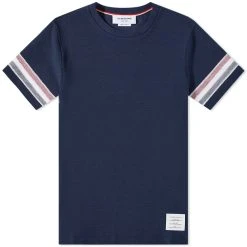 Thom Browne Striped Sleeve Tee