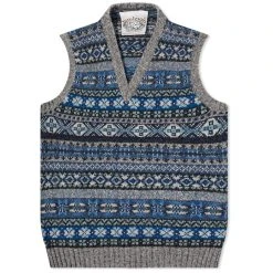 Jamiesons Of Shetland Jamieson's Of Shetland Fair Isle V-Neck Vest