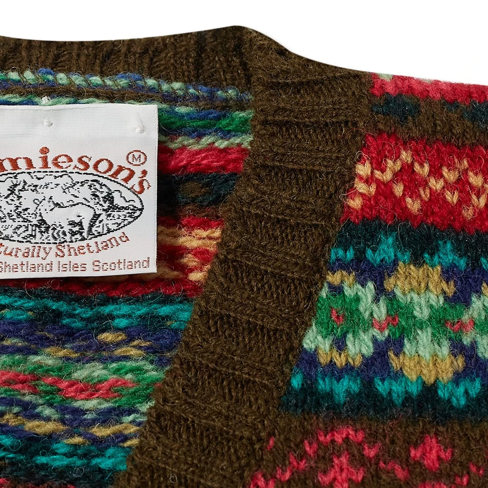 Jamiesons Of Shetland Jamieson's Of Shetland Fair Isle V-Neck Vest 3 Jamiesons Of Shetland Jamieson's Of Shetland Fair Isle V-Neck Vest - Image 3