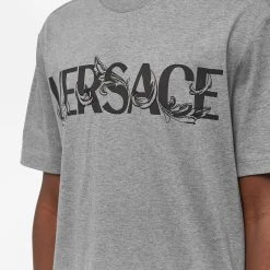 Versace Baroque Text Logo Tee -Jamiesons Shop 05 12 2022 GH 1006974 1A04949 1E100 10 1