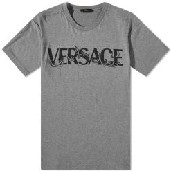 Versace Baroque Text Logo Tee