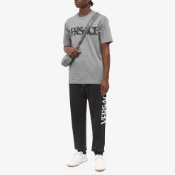 Versace Baroque Text Logo Tee -Jamiesons Shop 05 12 2022 GH 1006974 1A04949 1E100 m9 1