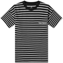 Uniform Experiment Embroidery Logo Stripe Tee