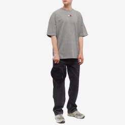 Tommy Jeans Split Hem Flag Tee -Jamiesons Shop 11 10 2 22 EC DM0DM15170PKH m9 1