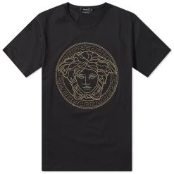 Versace Embellished Medusa Tee