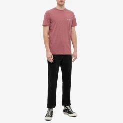 A.P.C. A.P.C Item Logo Tee -Jamiesons Shop 12 11 2021 JD COEVS H26904 BORDEAUX m9 1