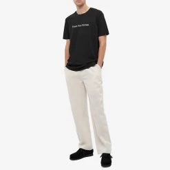 Times New Roman Classic Logo Organic Tee -Jamiesons Shop 15 09 2021 JB TNR CL LG ORG T BK m5 1