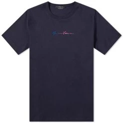 Versace Embroidered Signature Logo Tee