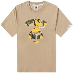 AAPE By A Bathing Ape AAPE Camo Moon Face Tee