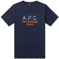 A.P.C. Tao Colour Block Logo Tee