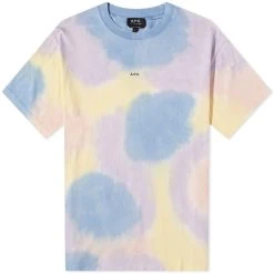 A.P.C. Adrien Tie Dye Logo Tee