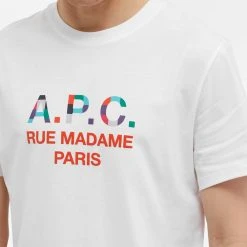 A.P.C. Tao Colour Block Logo Tee -Jamiesons Shop 27 06 2022 JD COEZE H26178 AAB 10 1