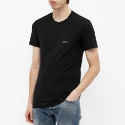 Versace Stretch Cotton Logo Tee - 2 Pack -Jamiesons Shop 29 01 2021 SI AU04023 AC00058 A2A4 7 1