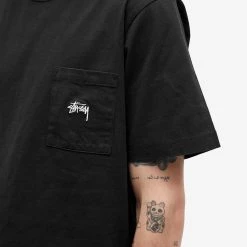 Stussy Stock Logo Pocket Tee -Jamiesons Shop 30 05 2022 JC 1140271 BLAC 10 1